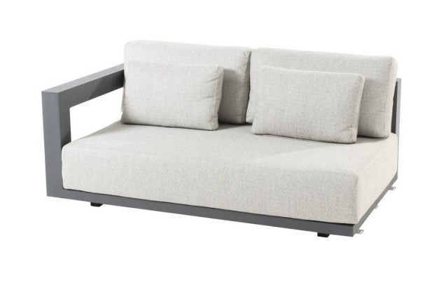 4 Seasons Outdoor Metropolitan 2.5-zits loungebank antraciet armleuning rechts OP=OP