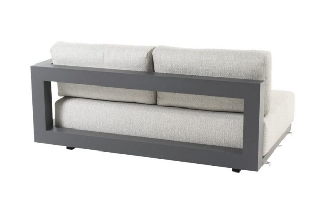 4 Seasons Outdoor Metropolitan 2.5-zits loungebank antraciet armleuning rechts OP=OP