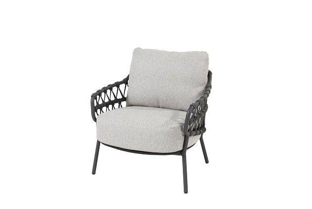 4 Seasons Outdoor Calpi low dining tuinstoel incl. 2 kussens OP=OP