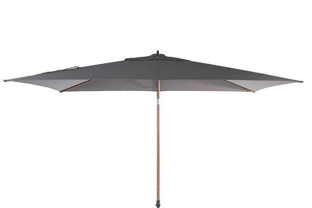 4 Seasons Outdoor Azzurro parasol 200 x 300 cm. antraciet met Houtlook frame