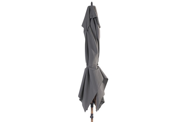 4 Seasons Outdoor Azzurro parasol 200 x 300 cm. antraciet met Houtlook frame