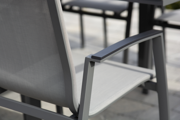 Taste by 4 Seasons Outdoor Torino stapelbare tuinstoel antraciet OP=OP