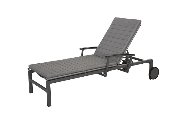 Taste by 4 Seasons Outdoor Regina verstelbaar & verrijdbaar ligbed antraciet