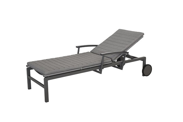Taste by 4 Seasons Outdoor Regina verstelbaar & verrijdbaar ligbed antraciet