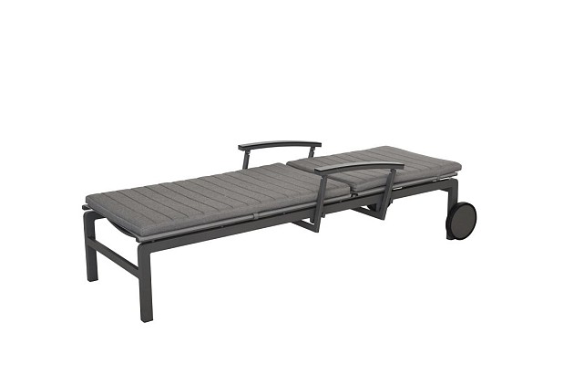 Taste by 4 Seasons Outdoor Regina verstelbaar & verrijdbaar ligbed antraciet