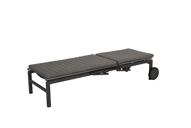 Taste by 4 Seasons Outdoor Regina verstelbaar & verrijdbaar ligbed antraciet