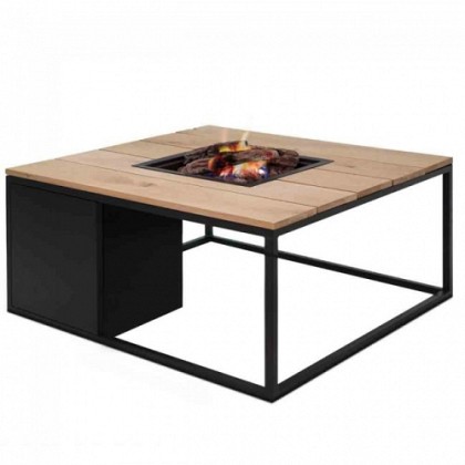 Cosiloft 100 black frame / teak top