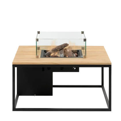 Cosiloft 100 black frame / teak top