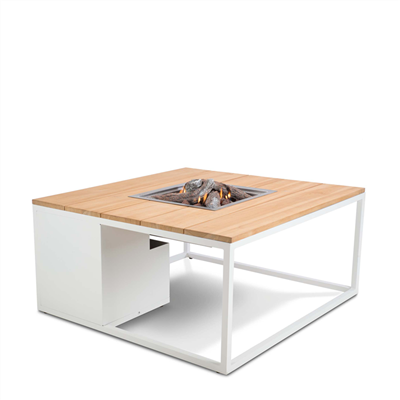 Cosiloft 100 white frame / teak top