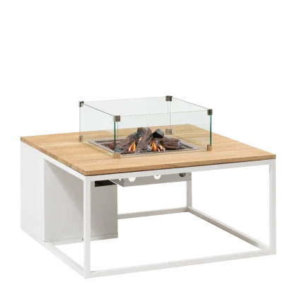 Cosiloft 100 white frame / teak top