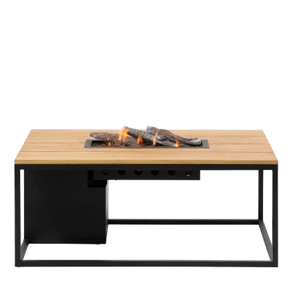 Cosiloft 120 black frame / teak top