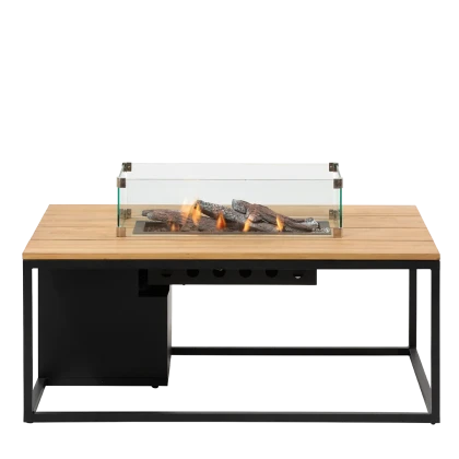 Cosiloft 120 black frame / teak top