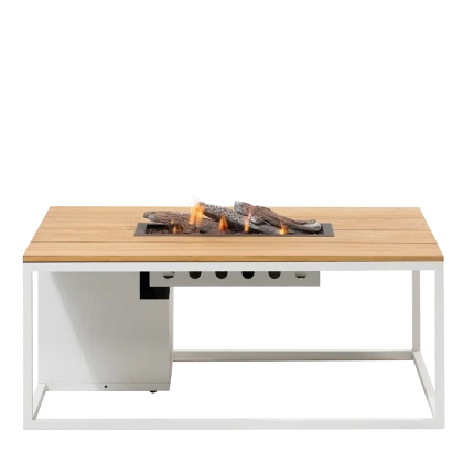Cosiloft 120 white frame / teak top