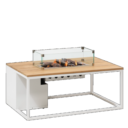Cosiloft 120 white frame / teak top