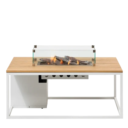 Cosiloft 120 white frame / teak top