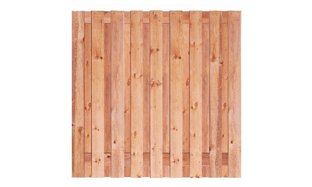 Grenen plankenscherm 21-planks, 180x180 cm Legna Rosso - OP=OP