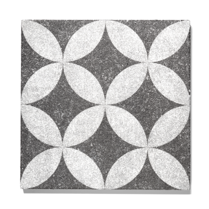 GeoProArte® 60x60x4 Dark Grey Flower* UITLOPEND