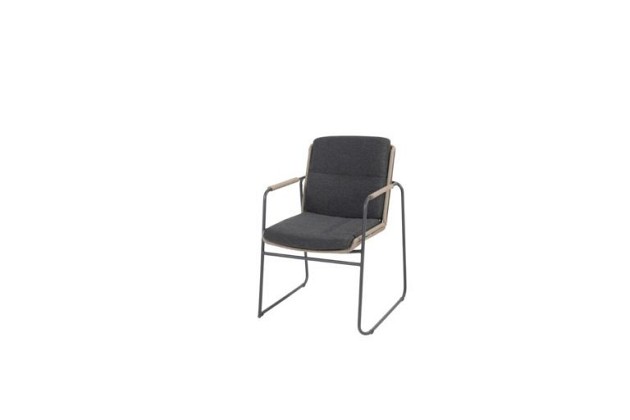 Taste by 4 Seasons Outdoor Parma stapelbare stoel antraciet/taupe incl. kussens  - SHOWROOMMODEL