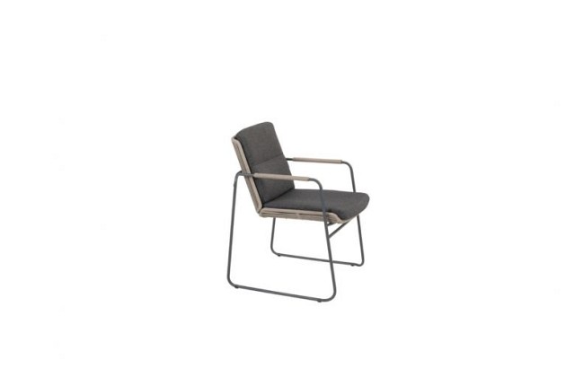 Taste by 4 Seasons Outdoor Parma stapelbare stoel antraciet/taupe incl. kussens  - SHOWROOMMODEL