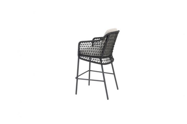 4 Seasons Outdoor Tramonti high dining stoel antraciet incl kussens