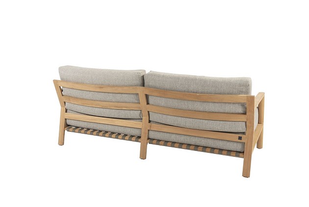 4 Seasons Outdoor Lucas 3-zits loungebank teak incl. 6 kussens