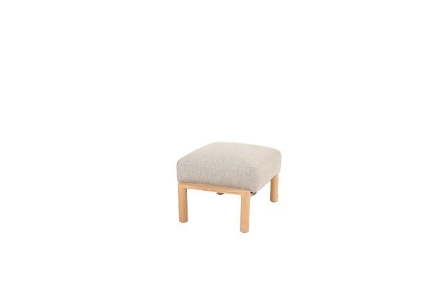 Lucas voetenbank teak incl. kussen | 4 Seasons Outdoor