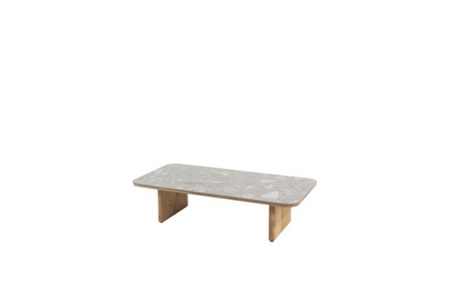 4 Seasons Outdoor Lucas loungetafel teak terrazzo 120 X 60 cm OP=OP