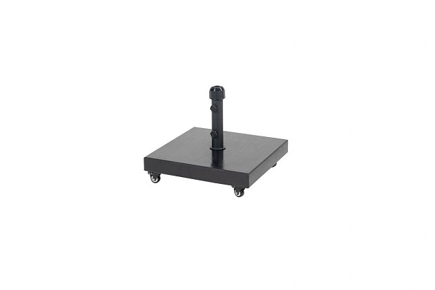 4 Seasons Outdoor Graniet parasolvoet 60 kg vierkant met 4 wielen