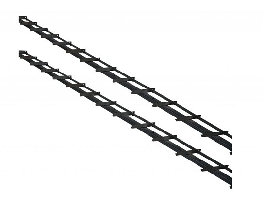 DHZ zwart shutter framewerk, 2 stuks 165 cm t.b.v. 14 planken.*