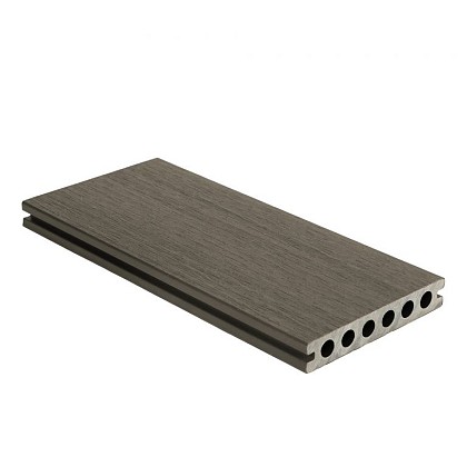 NewTechWood composiet co-extrusie dekdeel houtstructuur 2,3 x 13,8 x 400 cm, Silver Gray.*