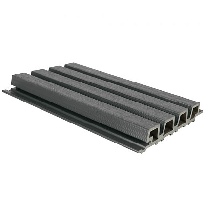 NewTechWood composiet co-extrusie wand bekleding rhombus profiel, 3,3 x 21,5 x 390 cm, Silver Gray.*