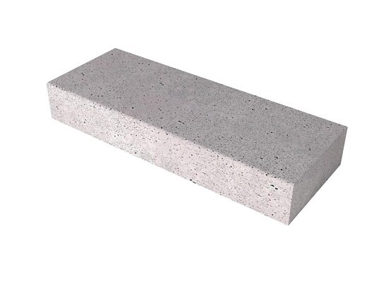 Oud Hollandse halve traptrede 50X37X15 cm Grijs *