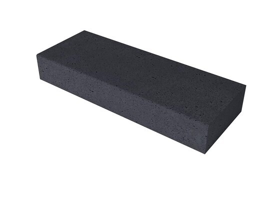 Oud Hollandse halve traptrede 50X37X15 cm Antraciet *