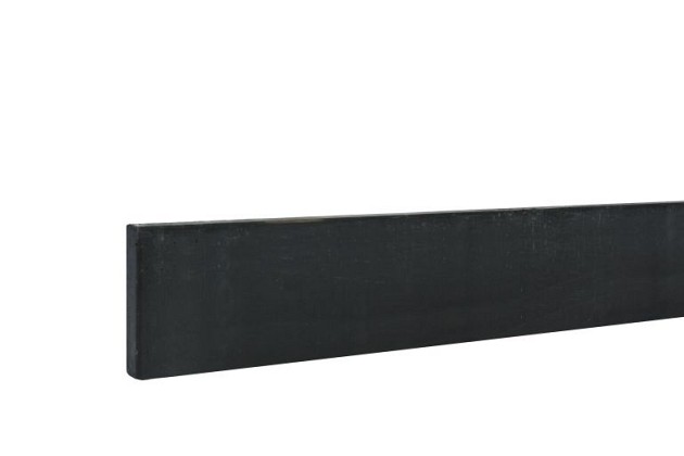 Betonplaat glad 24 x 3,5 x 184 cm, antraciet gecoat.*