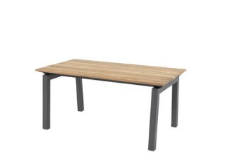 4 Seasons Outdoor Salix hoge loungetafel teak antraciet 120 X 64 X 55 cm  - Showroommodel OP=OP
