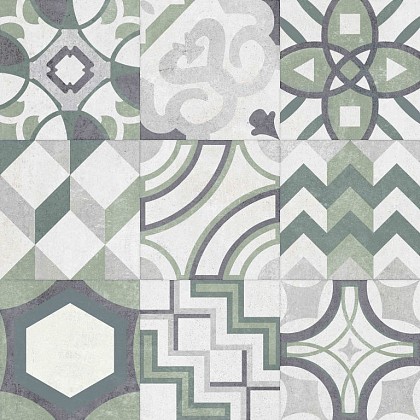 Keramiek op beton 60x60x4 cm Porto Verde*