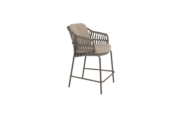 4 Seasons Outdoor Capalbio high dining stoel incl. 2 kussens OP=OP