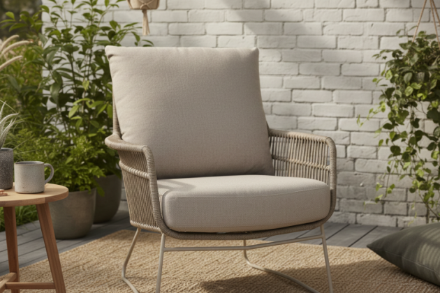 4 Seasons Outdoor Botanic loungestoel latte incl. kussens