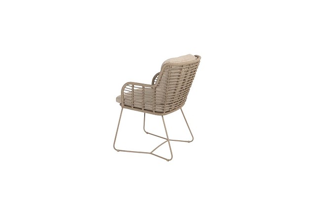 4 Seasons Outdoor Fabrice tuinstoel latte incl. 2 kussens