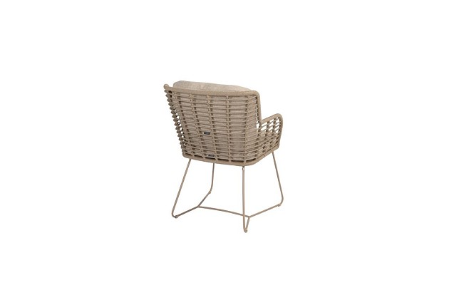 4 Seasons Outdoor Fabrice tuinstoel latte incl. 2 kussens