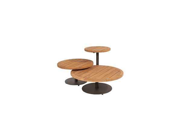 4 Seasons Outdoor Volta bijzettafel centrale poot terre 60 cm. Ø (H 35)