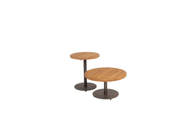 4 Seasons Outdoor Volta bijzettafel centrale poot terre 45 cm. Ø (H 55)