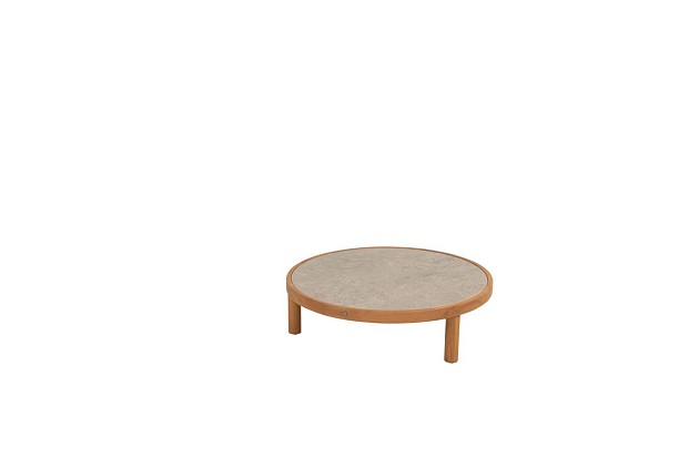 Finn bijzettafel met keramisch tafelblad 85 cm. Ø (H 25) OP=OP | 4 Seasons Outdoor