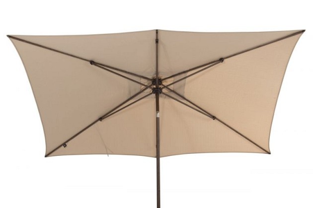 4 Seasons Outdoor Azzurro parasol 200 x 300 cm. beach met wenge frame