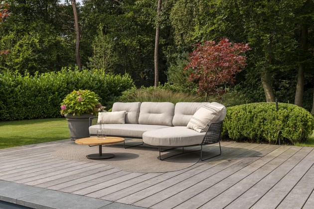 Taste by 4 Seasons Outdoor Rhodos 2-zits loungebank antraciet armleuning rechts