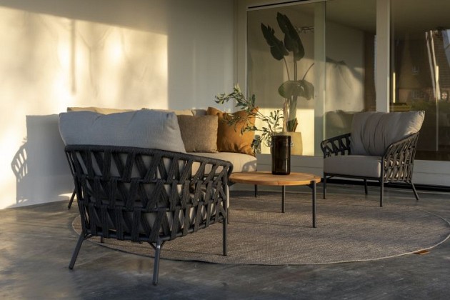 Taste by 4 Seasons Outdoor Albareto loungestoel antraciet incl. kussens