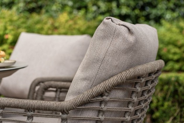 Taste by 4 Seasons Outdoor Puglia low dining tuinstoel incl. 2 kussens OP=OP