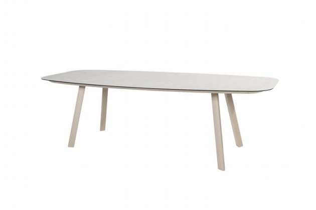 4 Seasons Outdoor Allora dining set latte met Manolo eettafel 240x103cm