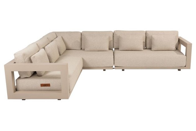 4 Seasons Outdoor Metropolitan hoekbank latte
