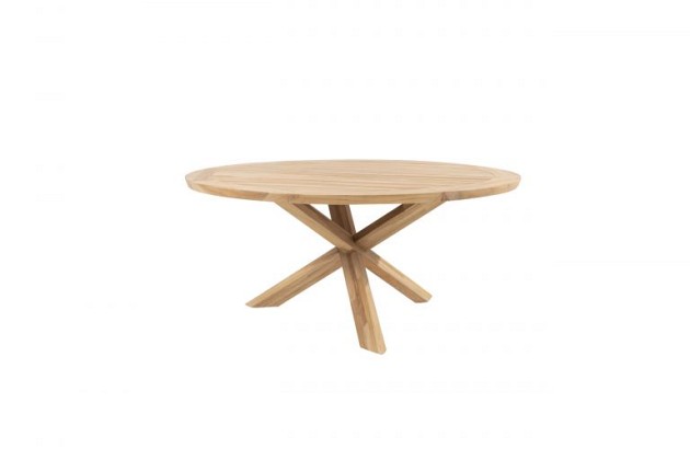 Taste by 4 Seasons Outdoor Eva dining set met Prado (teak) eettafel rond 160cm - Niet meer leverbaar